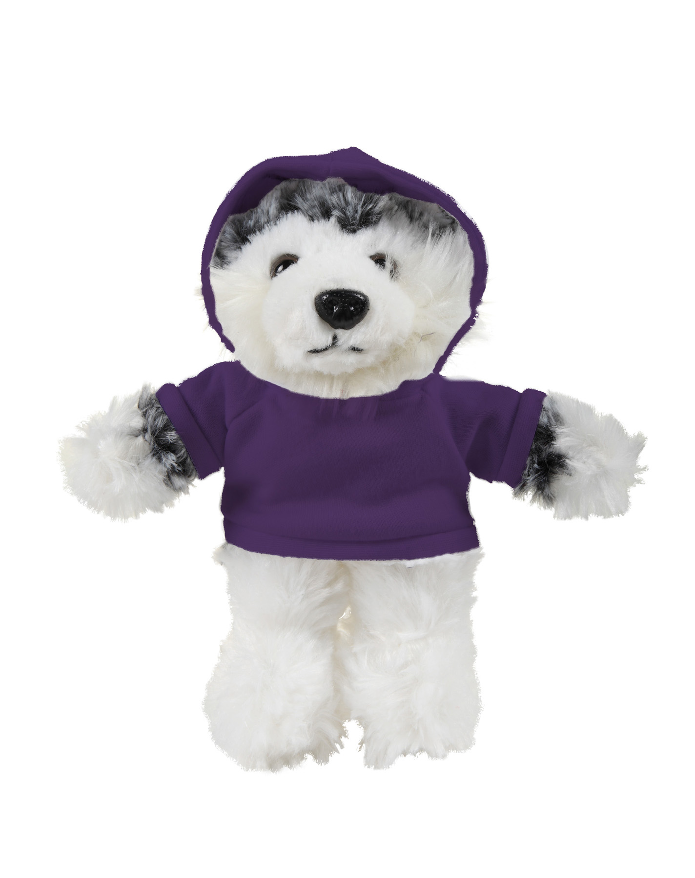 soft plush Husky with hoodie 1