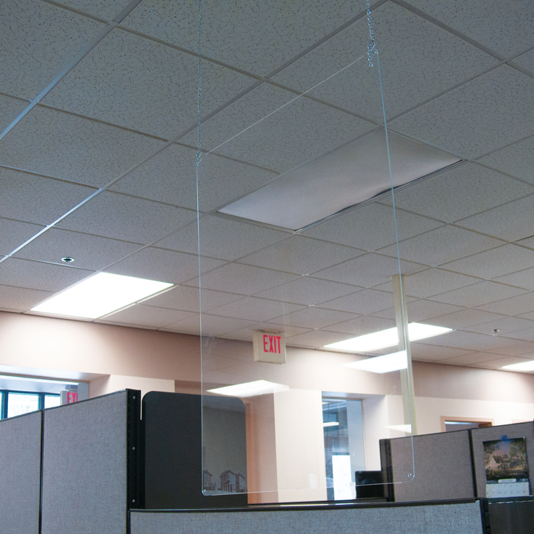 Hanging Safety Shield 48in