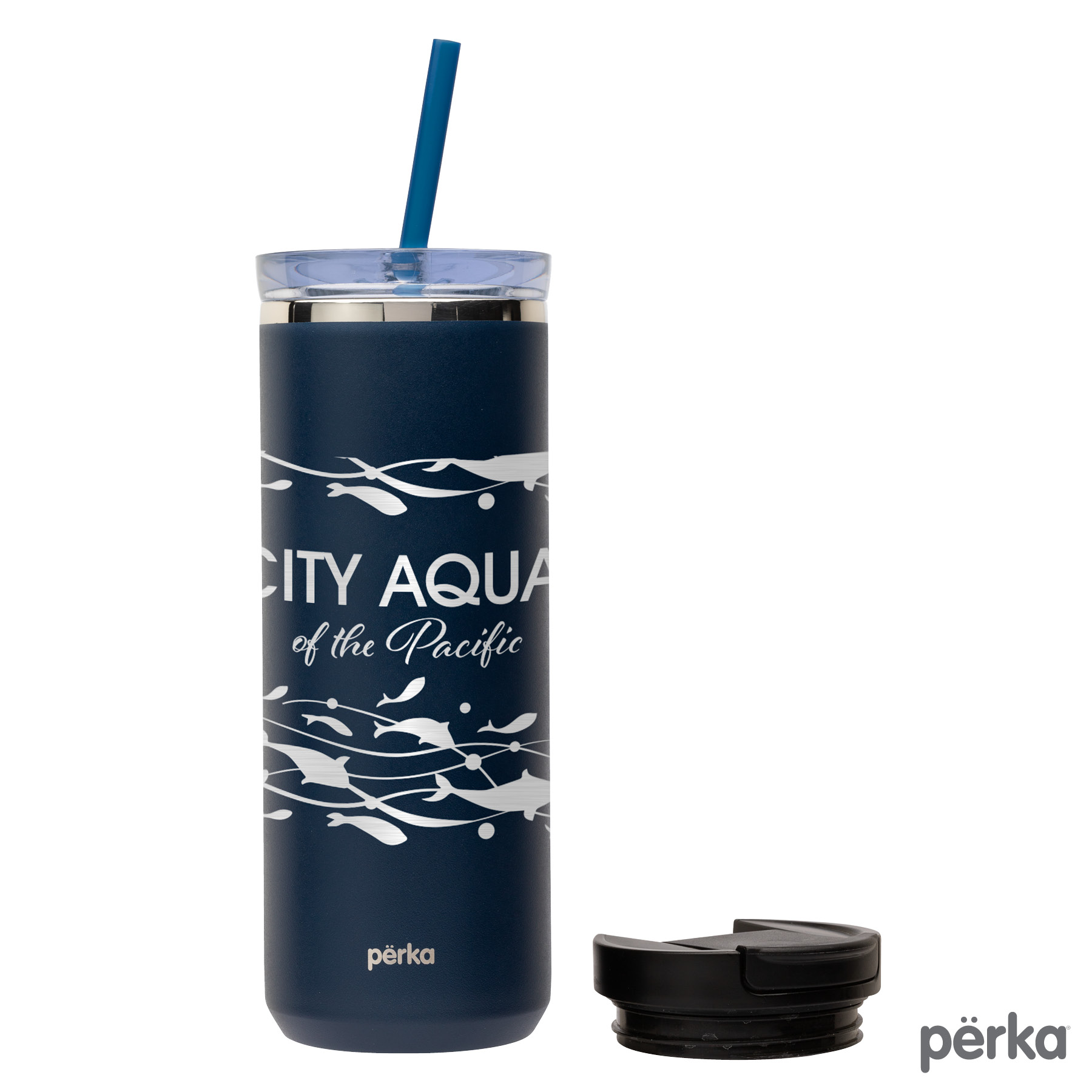 Perka® Trent 18 oz. Double Wall, Stainless Steel Hot/Cold Tumbler 24