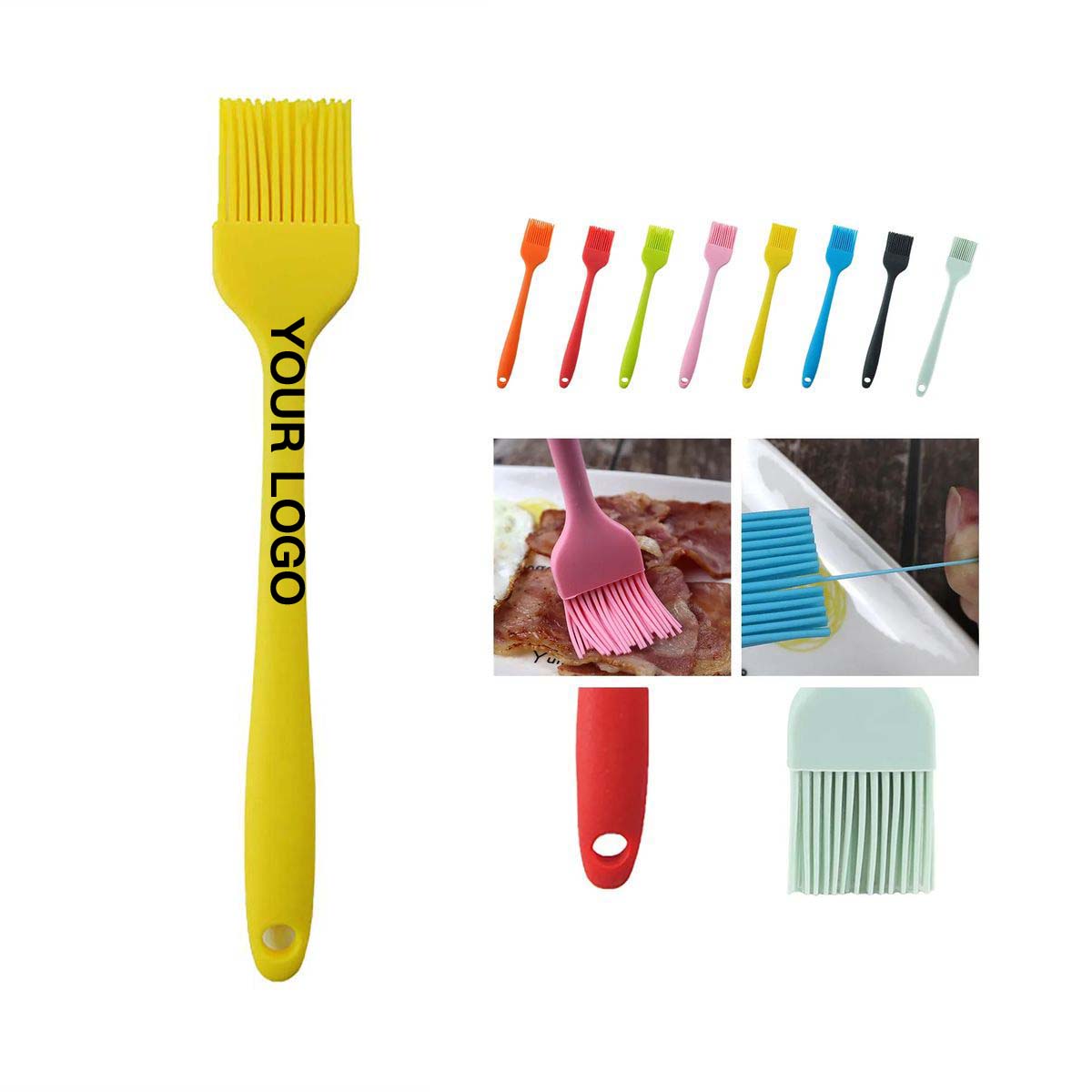 Silicone BBQ Oil Brush with Heat Resistant Handle 3