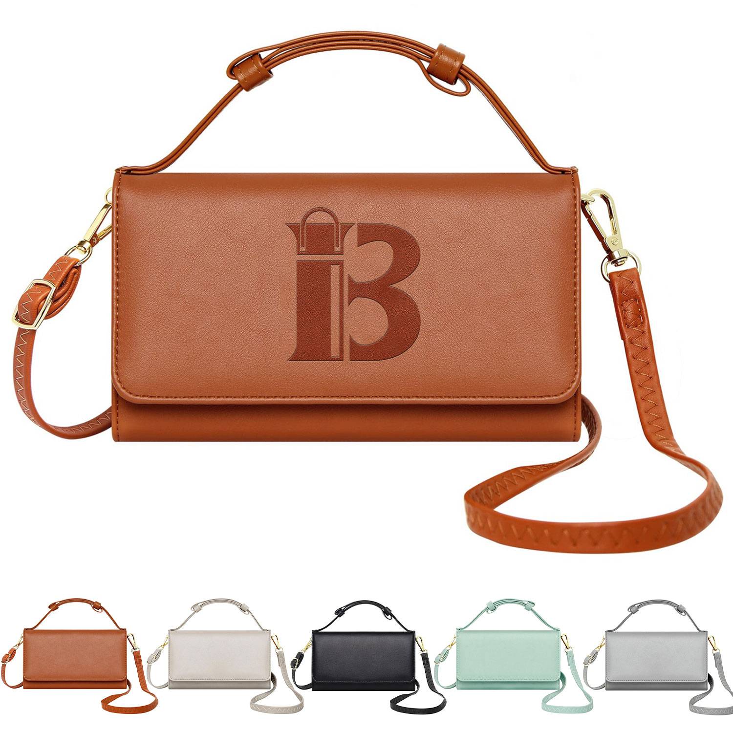 PU Leather daily use phone case mobile pouch crossbody bag