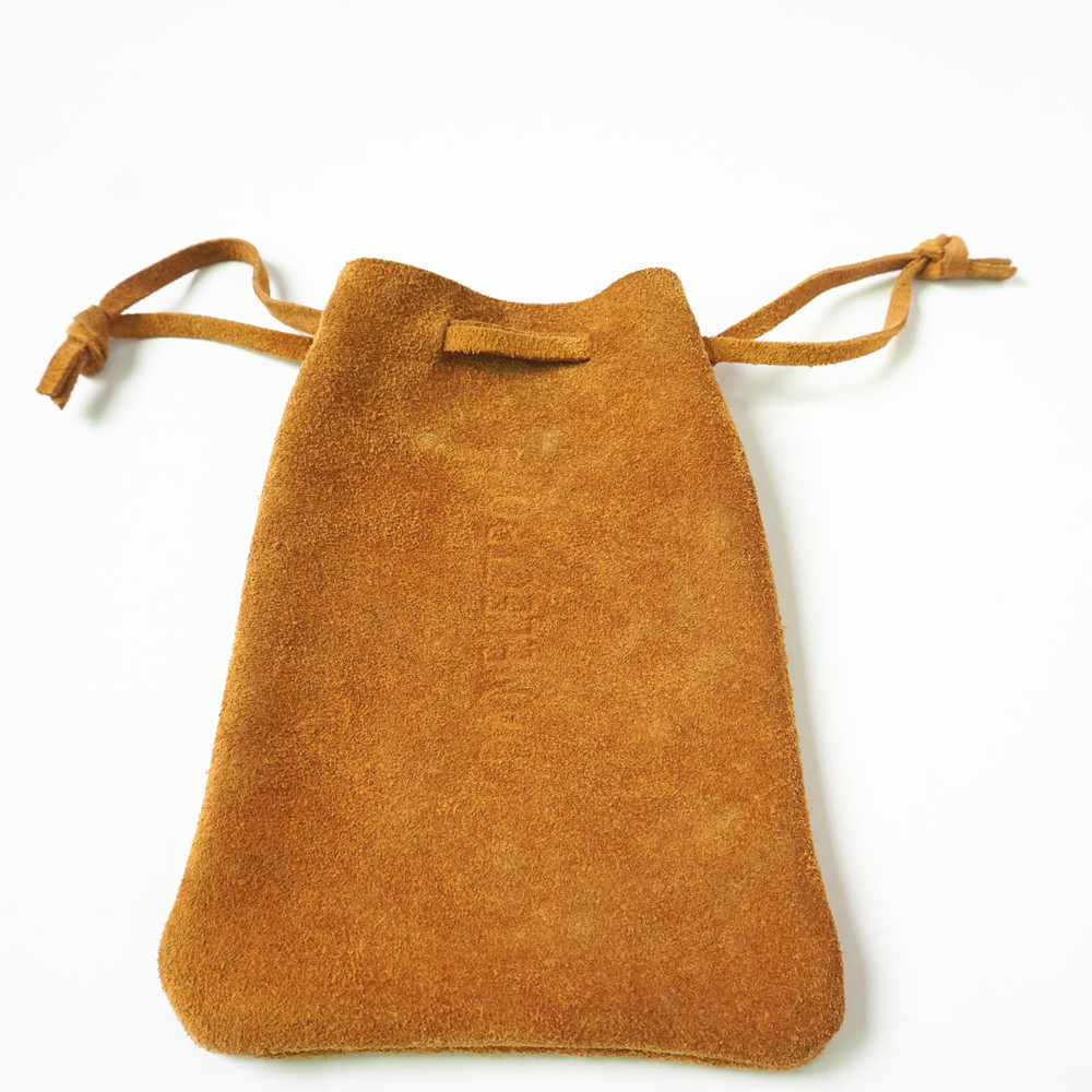 Leather Drawstring Pouch Medicine Bag Coin Purse 3