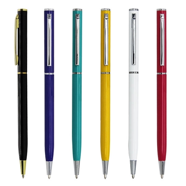 Slim Twist Metal Hotel Pen 3