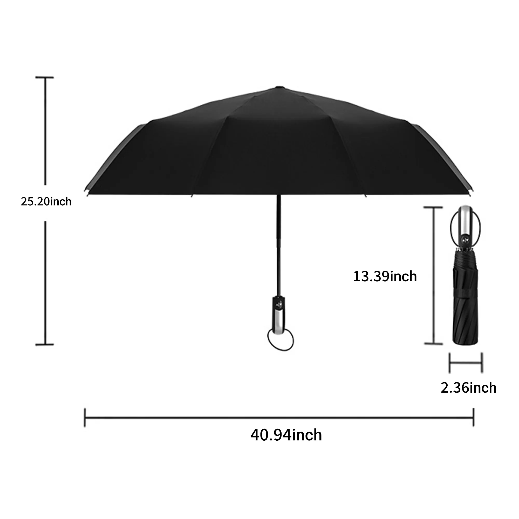 Ergonomic Long-Handle Quick-Dry Umbrella 1