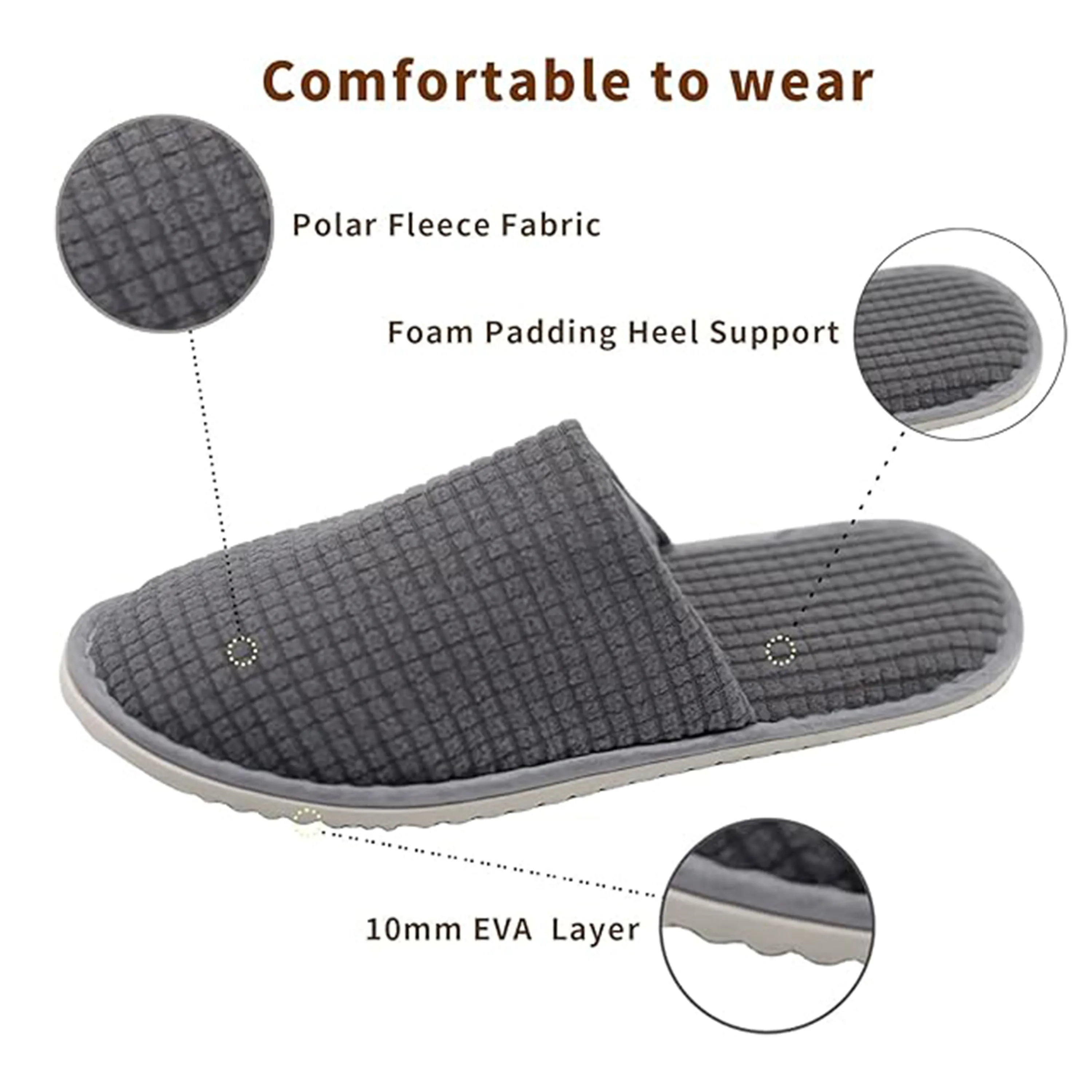Non Slip Waffle Slippers 2