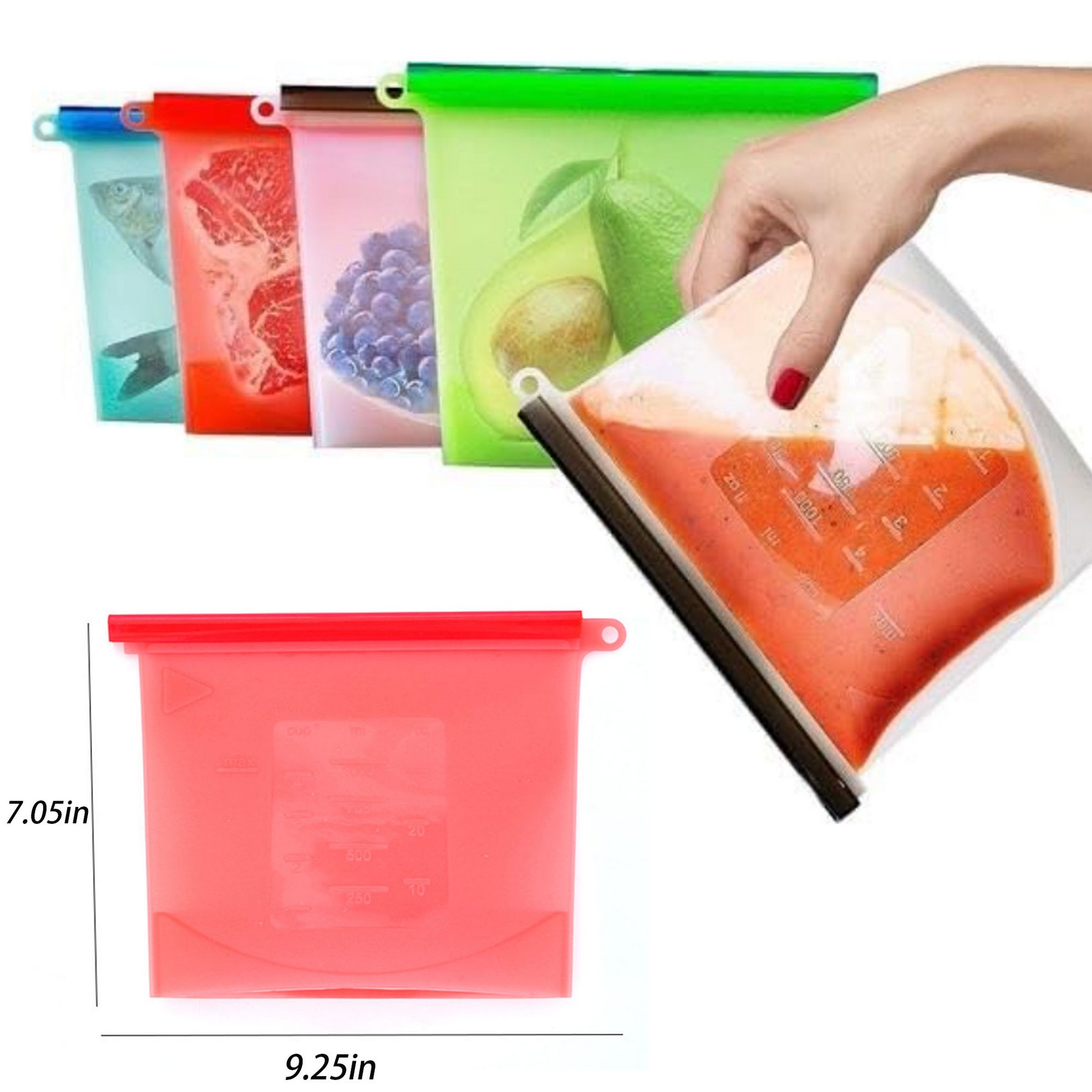 Eco-Friendly Reusable Silicone Food Bag 4