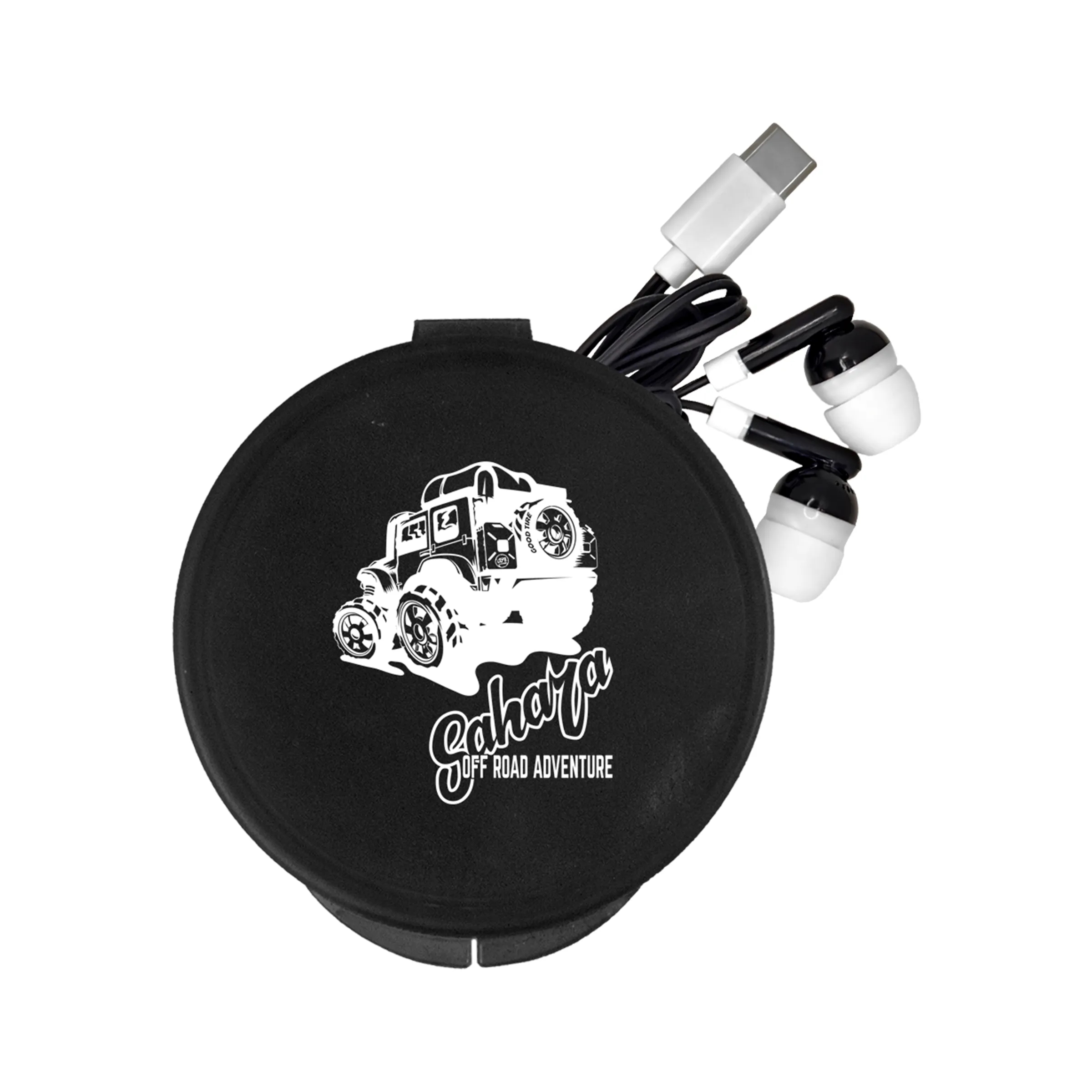 Round Type C Ear Bud Case 14