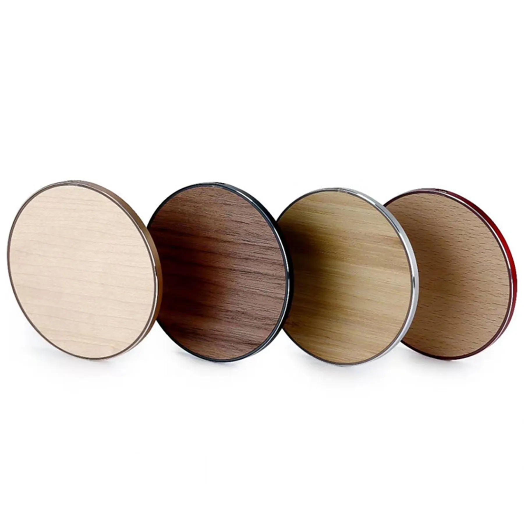 10W Wooden Round Ultra-thin Wireless Charger 5