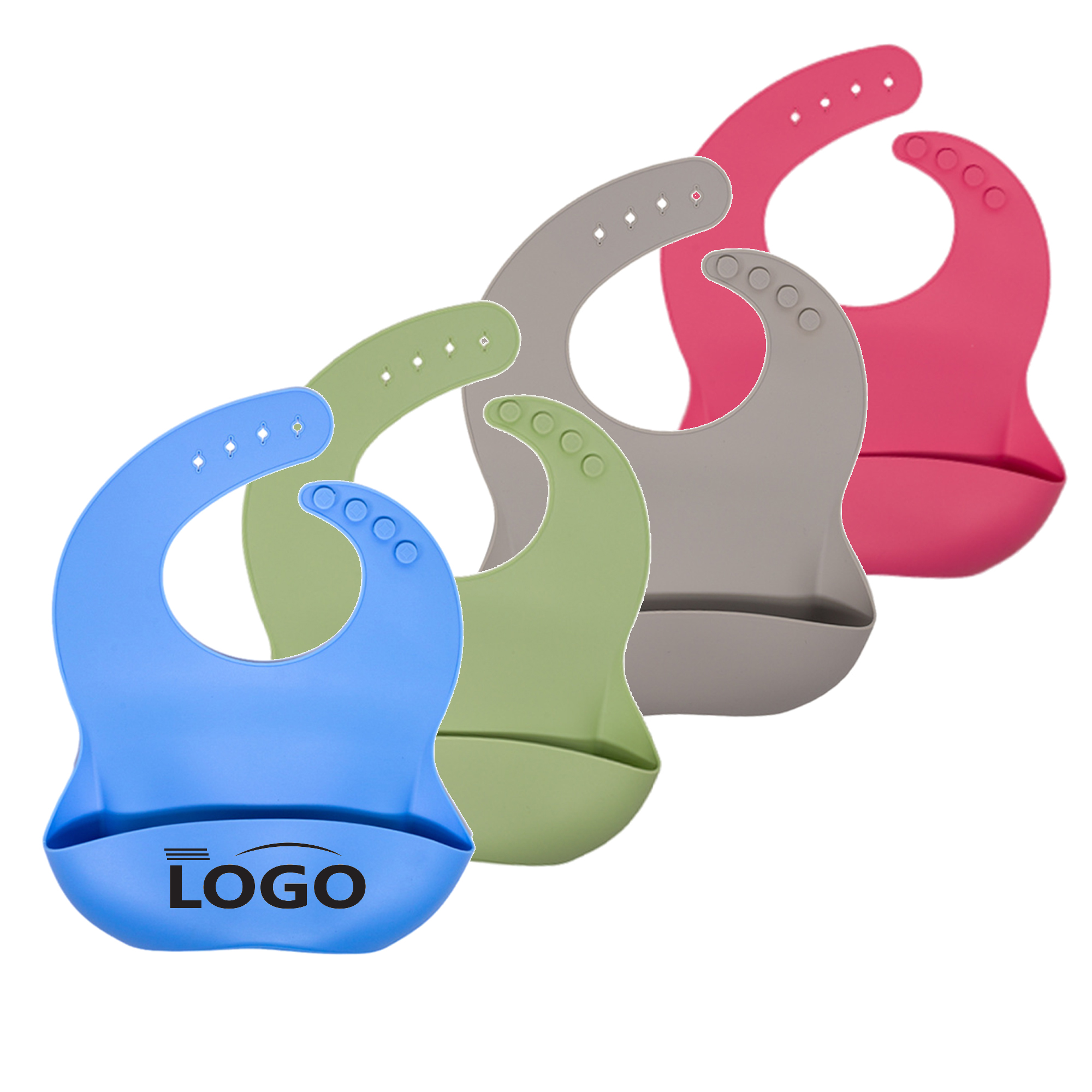 Silicone Baby Waterproof Feeding Bib 2