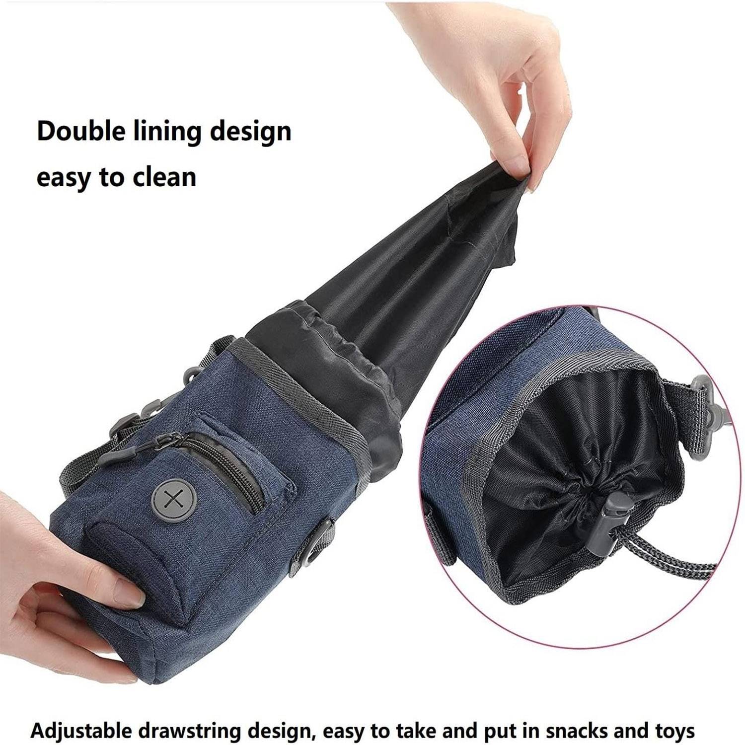 3-in-1 pet treat carrier and waste bag dispenser 9