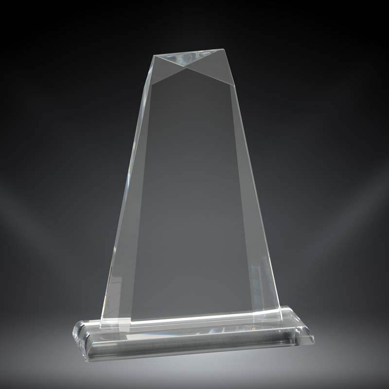 Acrylic Pinnacle Award On Base 3