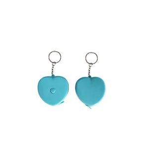 Charming Heart Shaped Tape Ruler Keychain 6