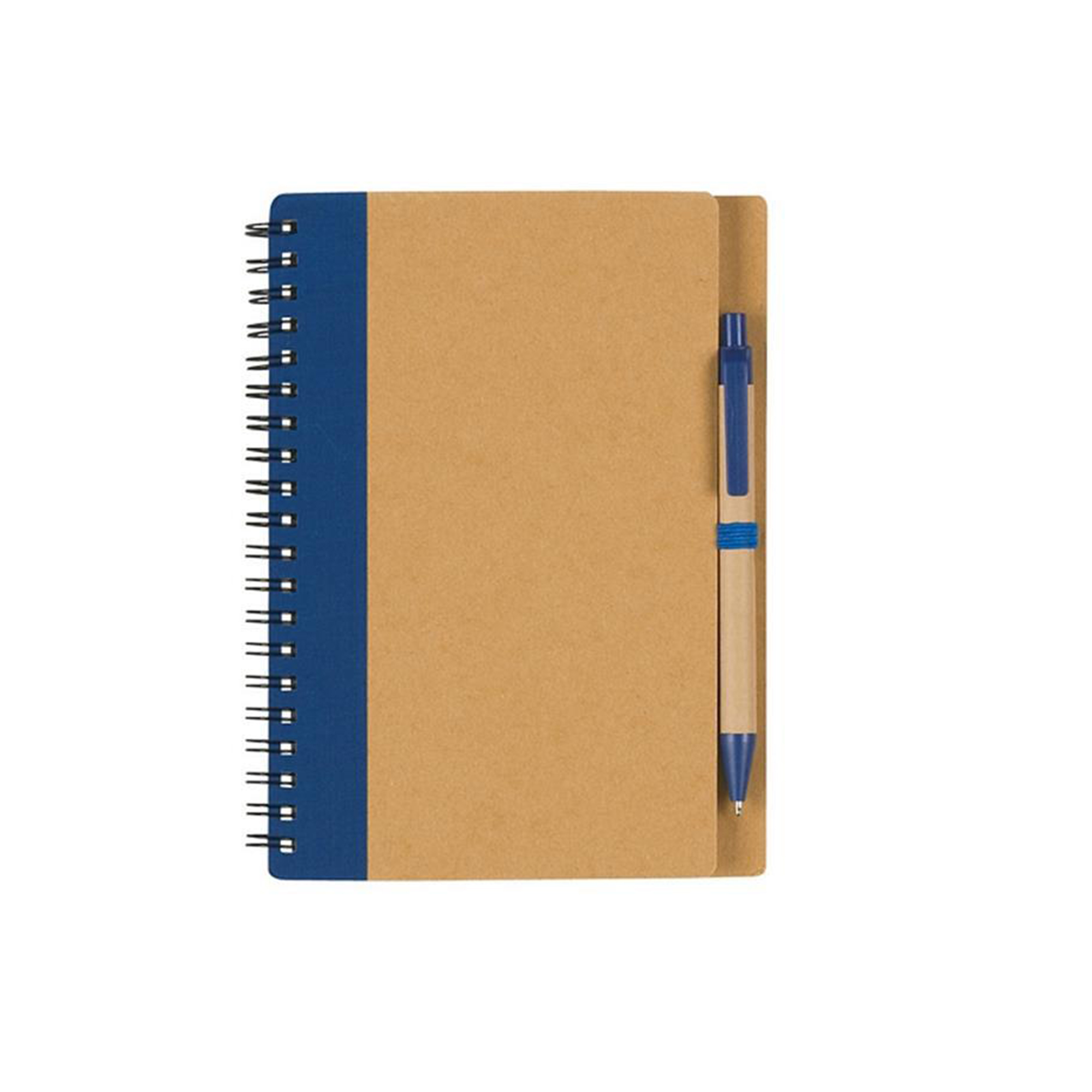 Kraft Cover Spiral Notebook With Elastic Pen Loop 4