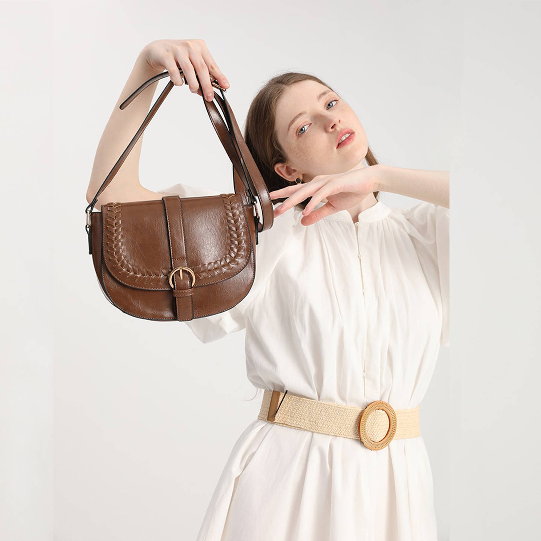 PU Vintage shoulder cross-body bag 2