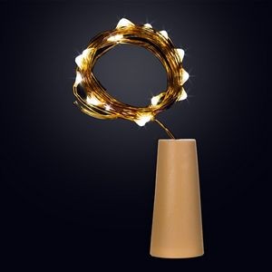 Charming LED Cork String Light Set 20 Colorful Lights 6