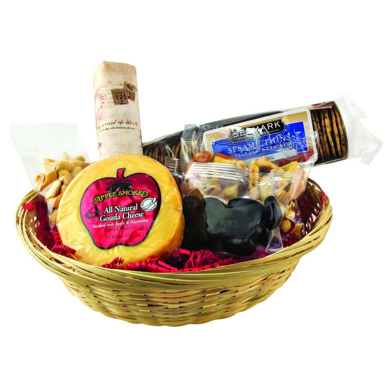 Gourmet Shareable Gift Basket- Cheese & Crackers 1