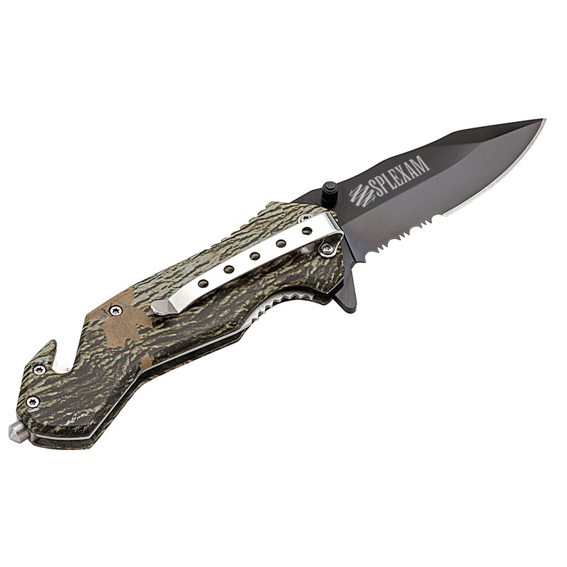 Nutwood Camo Rescue Knife 16