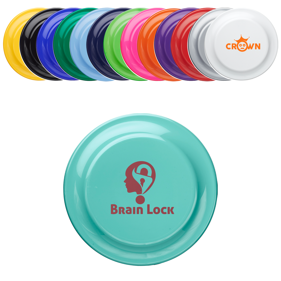 Plastic Solid Color Flying Discs 9.25" 4