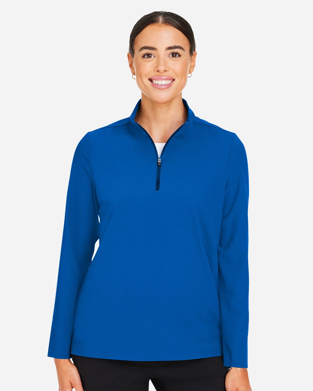 Women's CrownLux Performance® Windsor Welded Quarter-Zip Pullover - DG410W 6