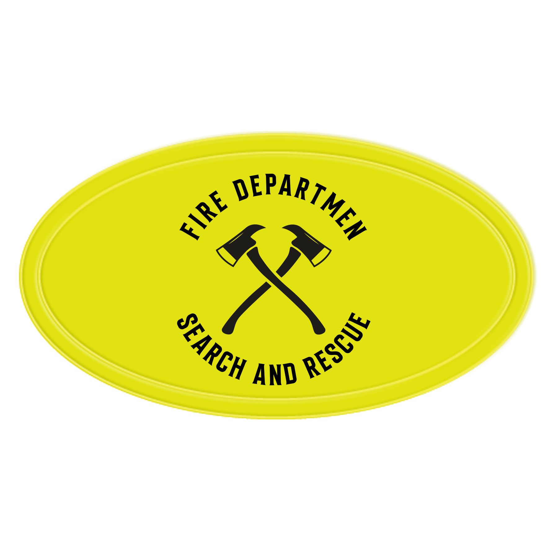 Reflective Oval Shape Sticker 6