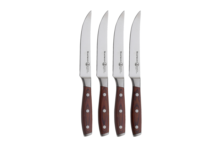Messermeister Avanta Pakkawood 4-Piece Fine Edge Steak Knife Set 1
