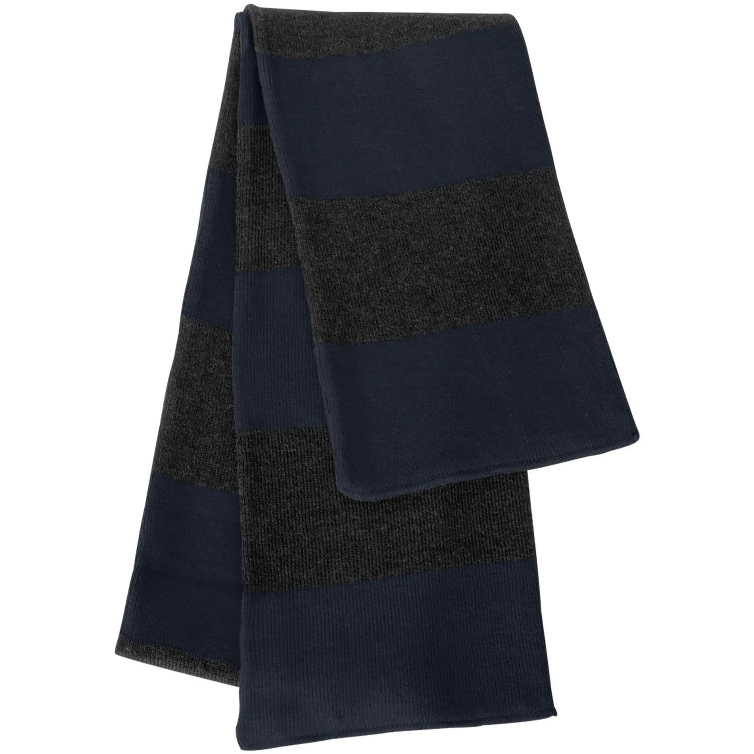 SPORTSMAN RUGBY-STRIPED KNIT SCARF 38