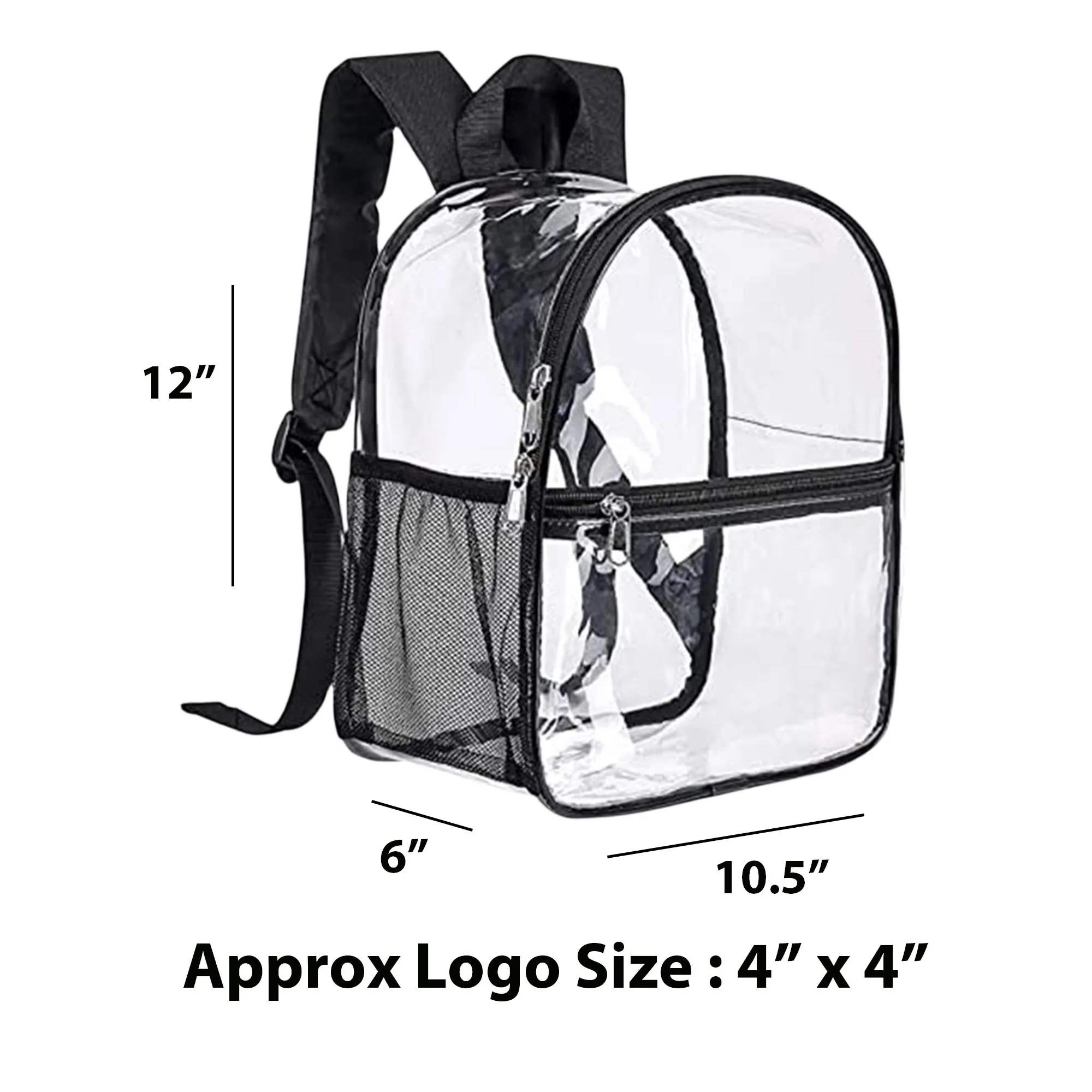 MOQ50 Clear PVC Backpack 4