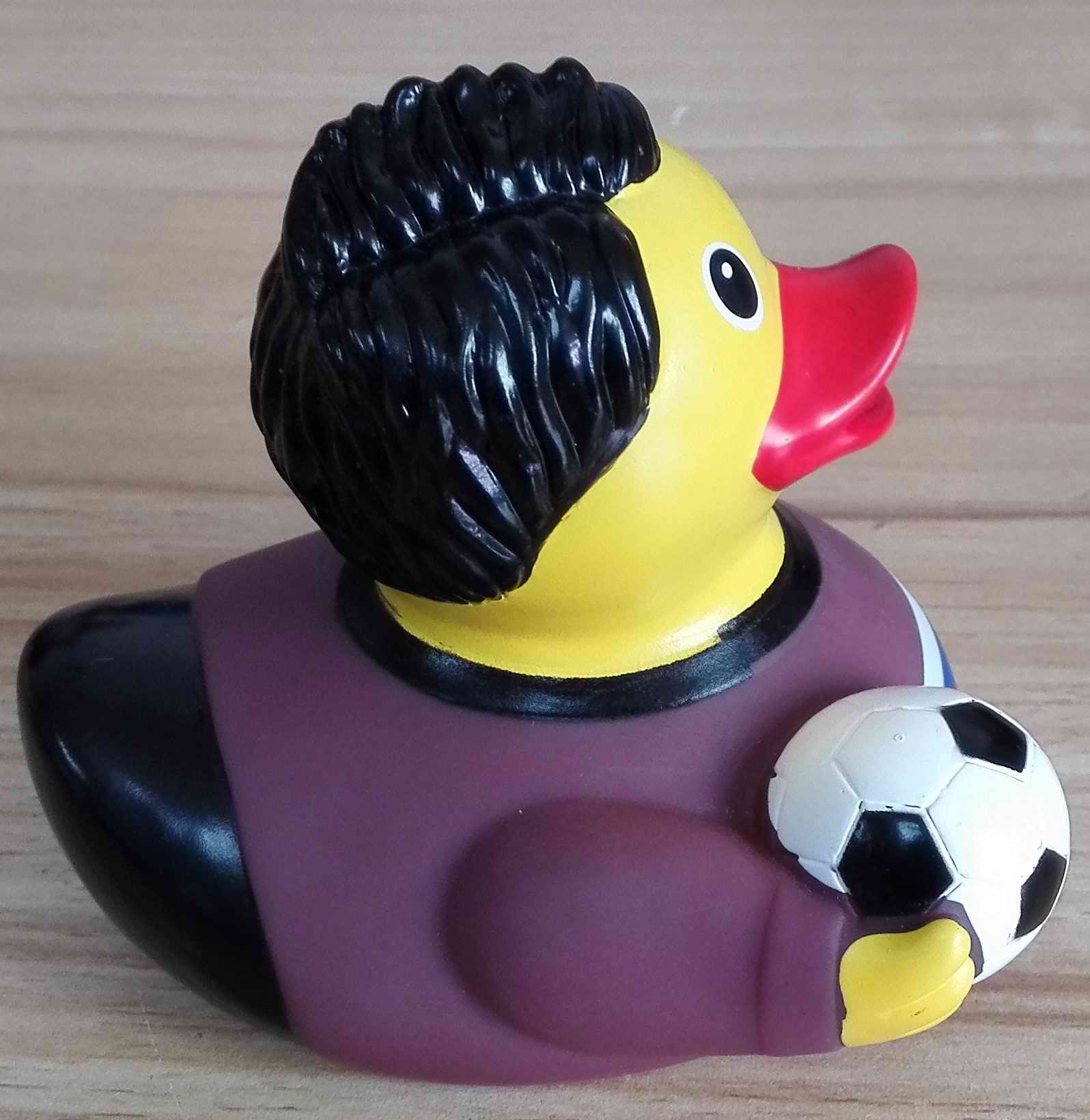Rubber Soccer Player Duck 3