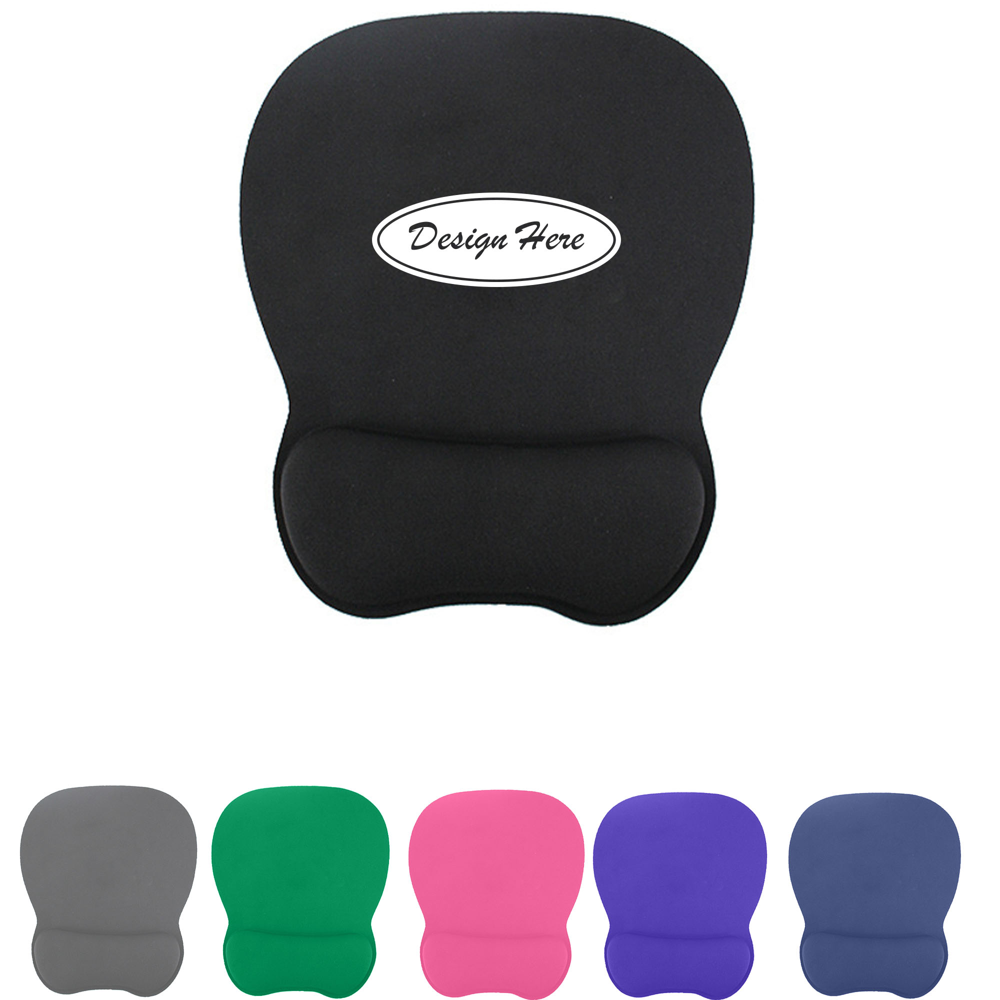Ergonomic Mouse Pad with Gel Wrist Support 1