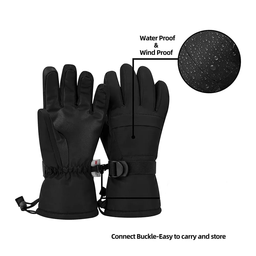 3M Insulation Warmest Breathable Snow Gloves for Outdoor 5