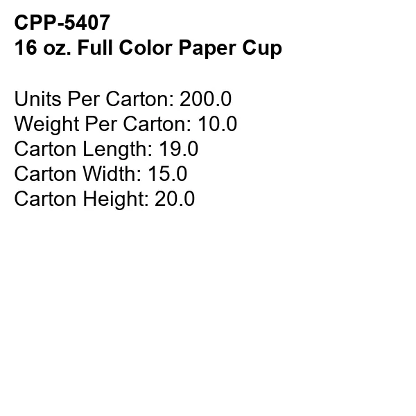 16 oz. Full Color Paper Cup 9
