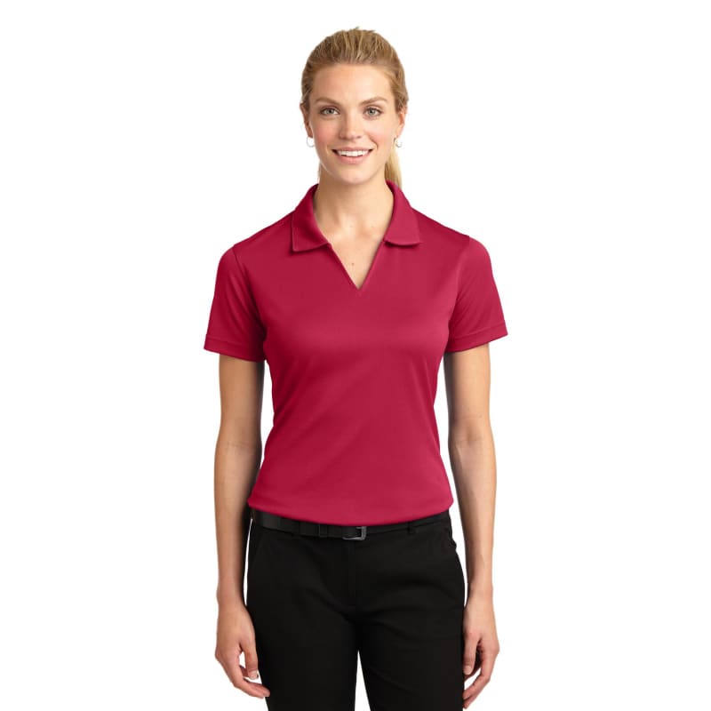 Sport-Tek Women's Dri-Mesh V-Neck Polo. 35