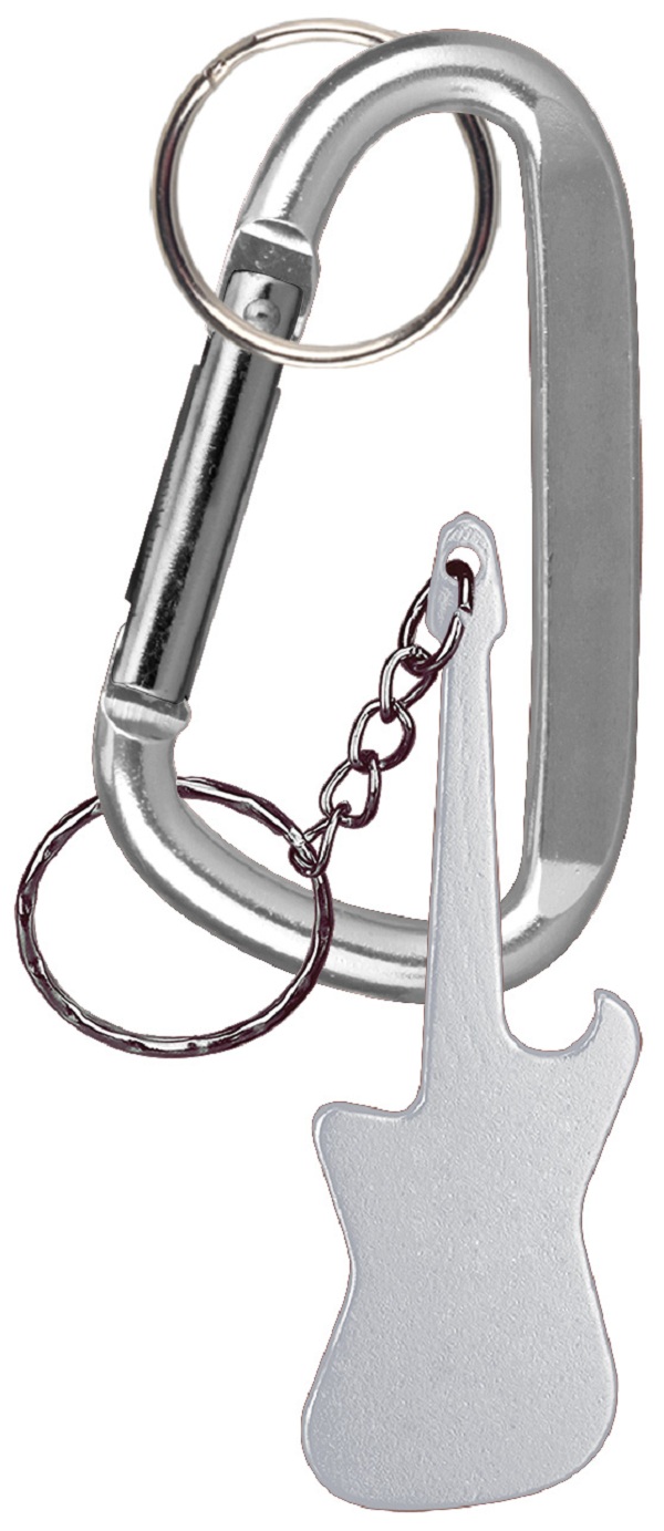 Guitar Shaped Bottle Opener Key Holder and Carabiner 7