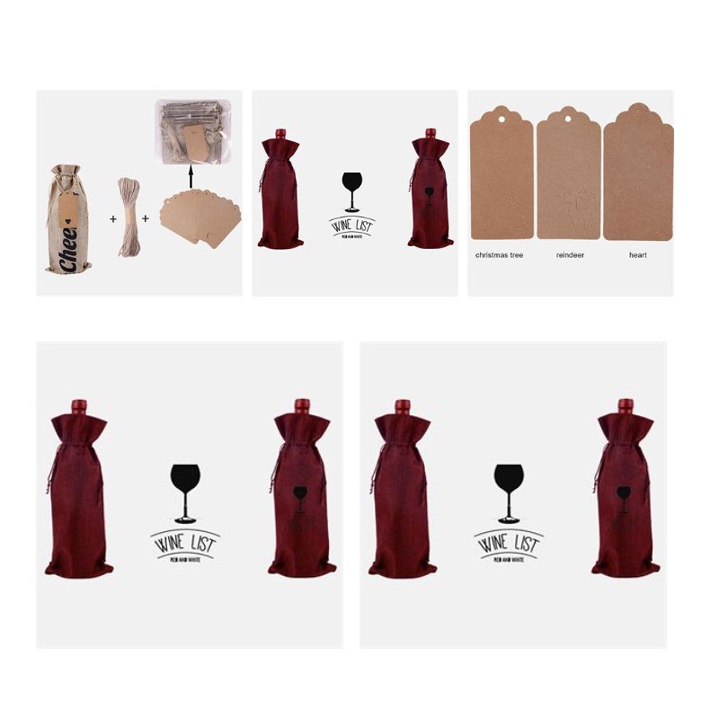12 pcs Gift Covers Sets For Wine Bottle 1