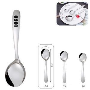 7.16 Inch Silver Dessert Coffee Spoon 4