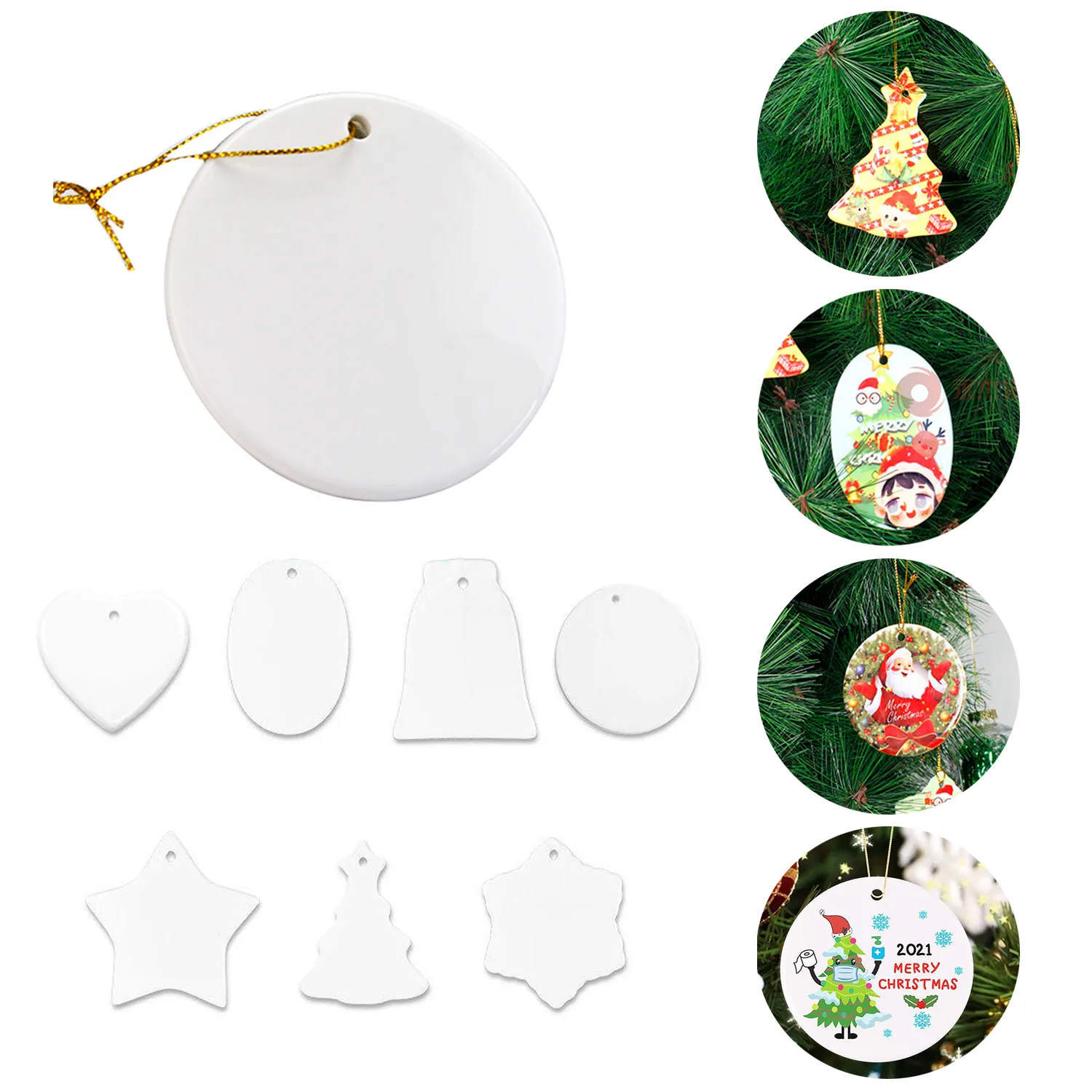 3" Ceramic Ornaments 2
