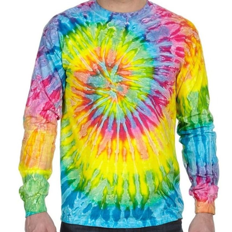 Tie-Dye 5.4 Oz., 100% Cotton Long-Sleeve Tie-Dyed T-Shirt 3