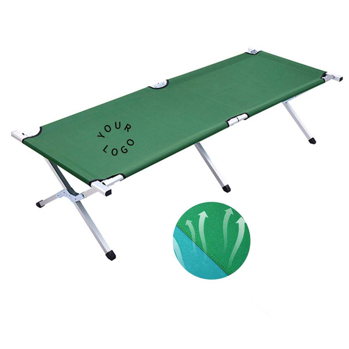 Breathable Oxford Fabric Portable Camping Cot 2