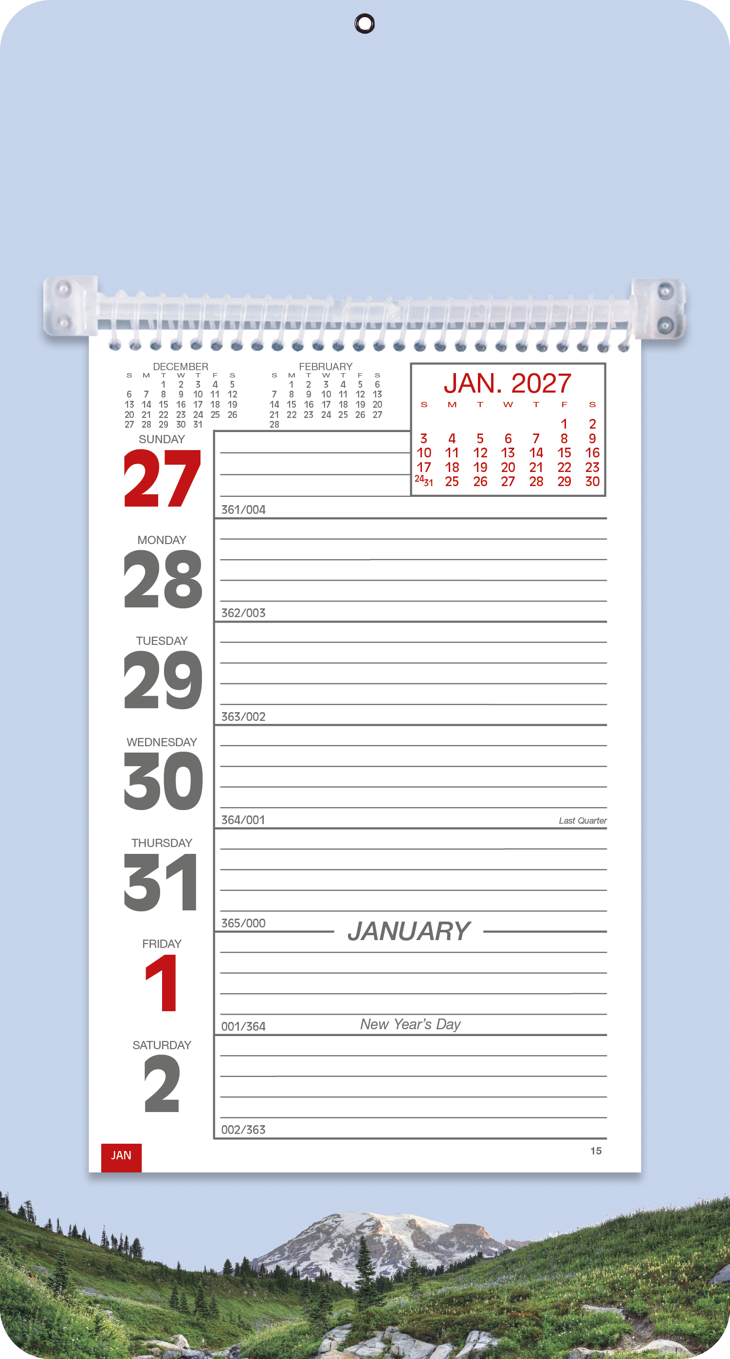 Triumph® Calendars Full-Color Weekly Memo Calendar 63