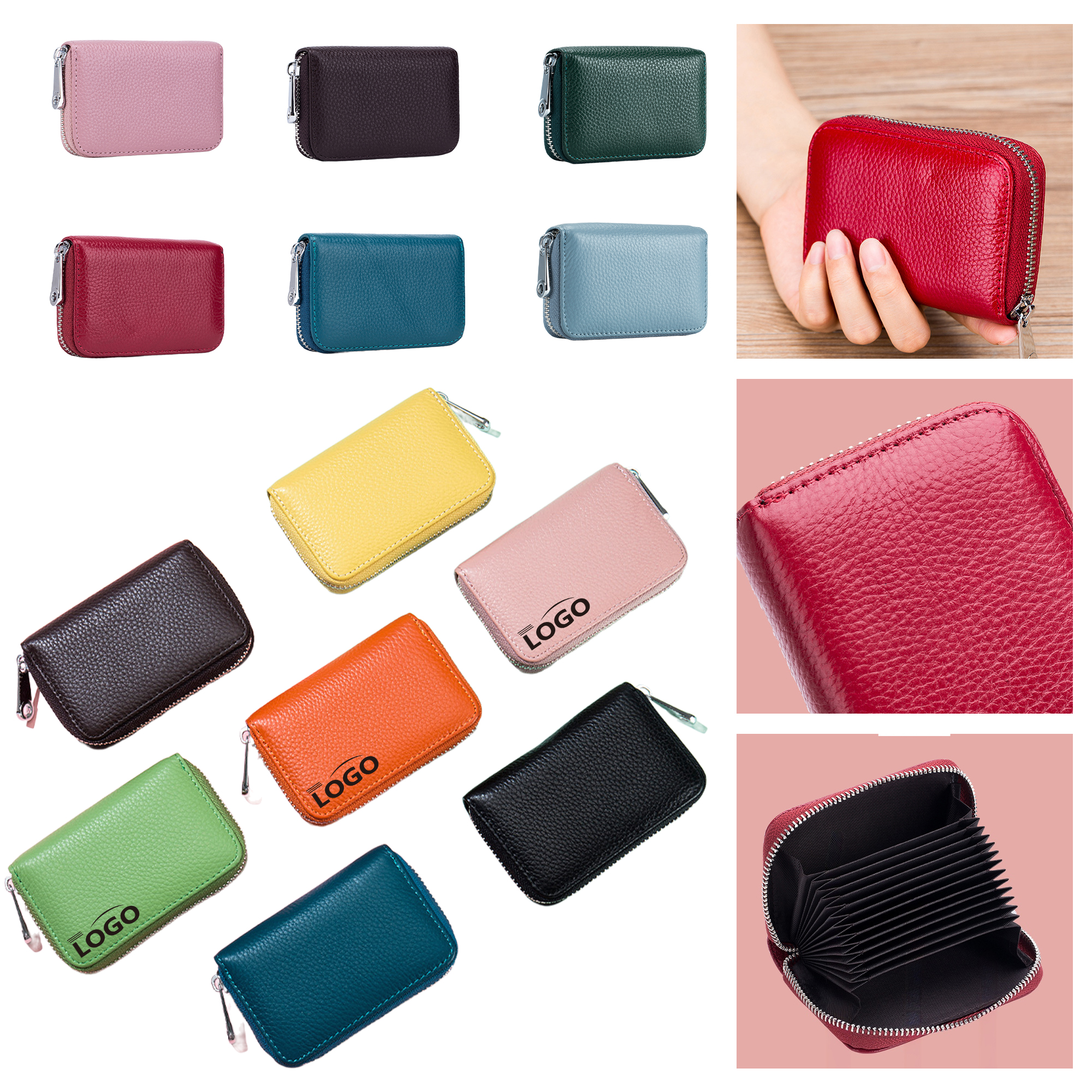 Travel-Friendly RFID Protection Leather Wallet 7