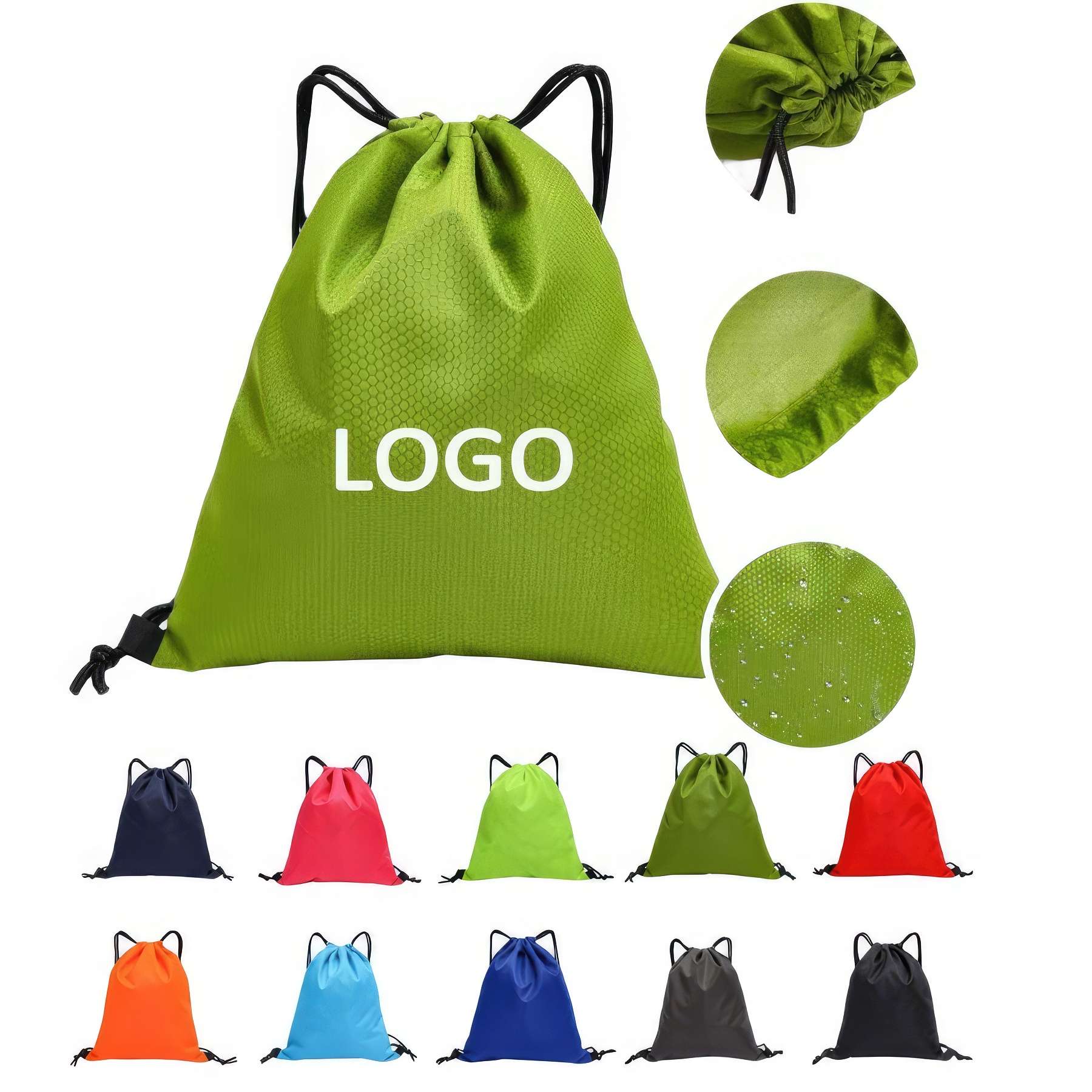 Durable Waterproof Drawstring Backpack Bags 2