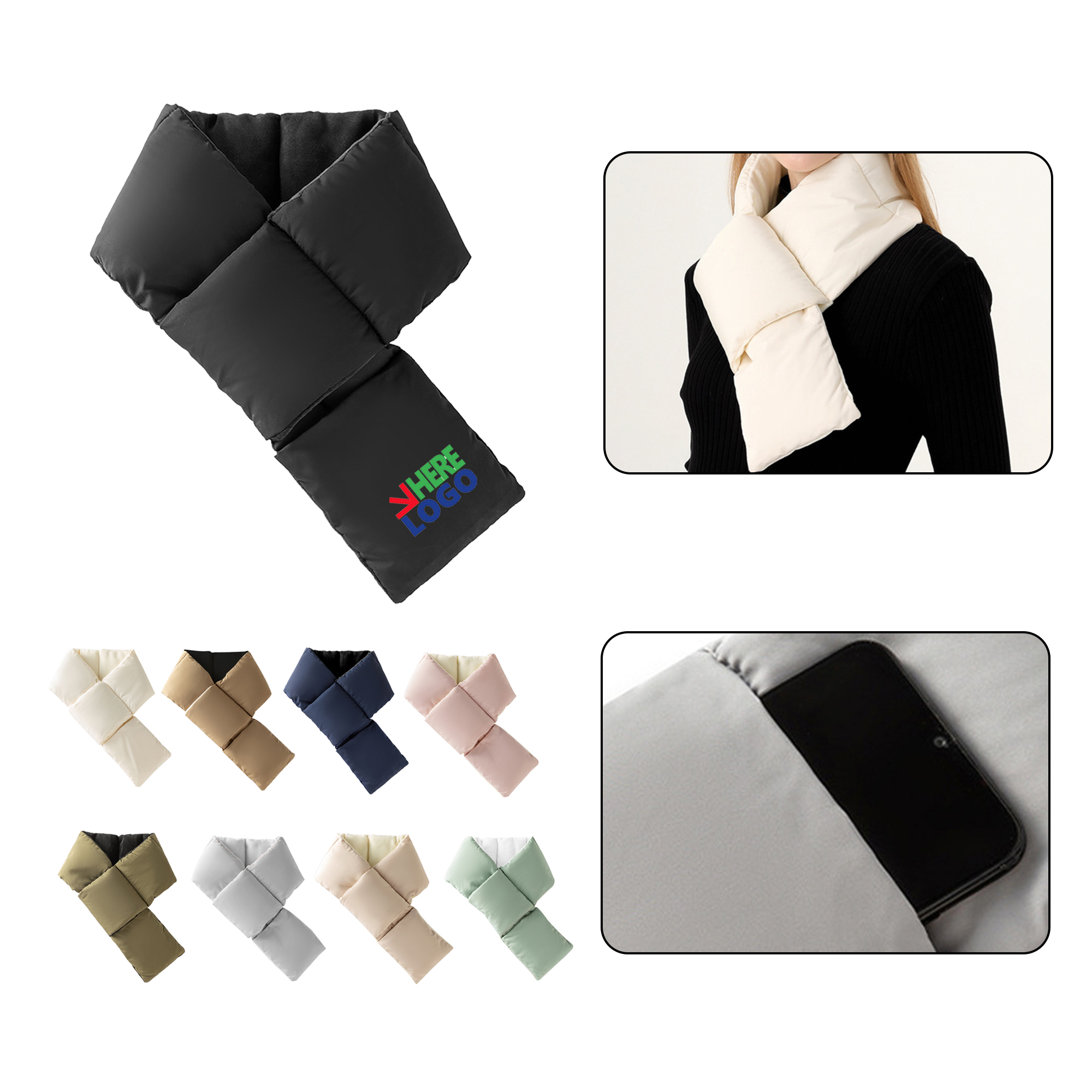 MOQ:10pcs Thick Warm Scarf 1