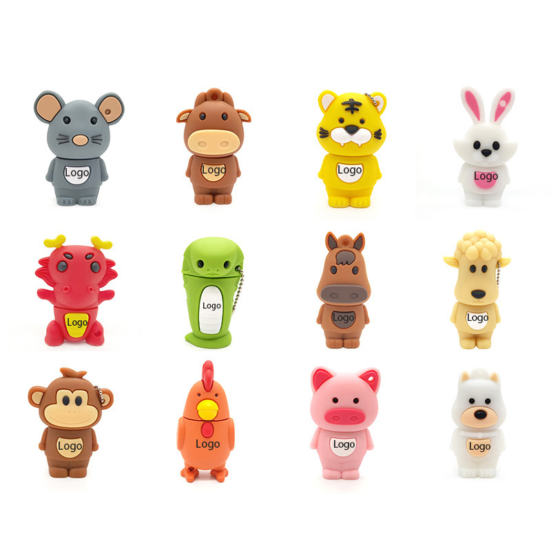 Custom Shape Mini Doll USB Flash Drive 4