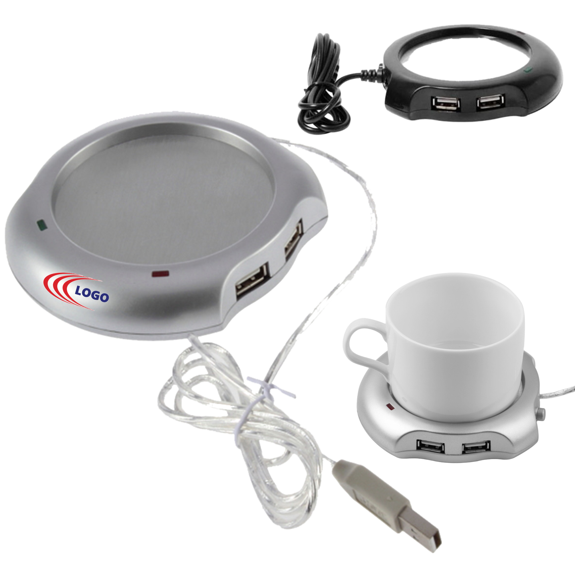 Custom Branded USB Warmer + 4-Port Hub 1