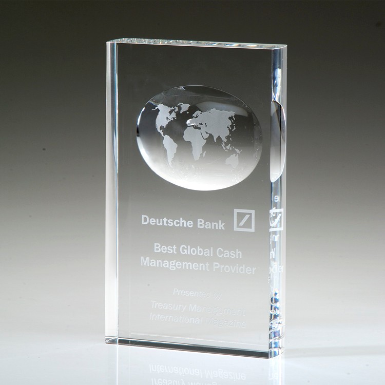 6" Crystal Award -Illusion Globe_D183CA 2