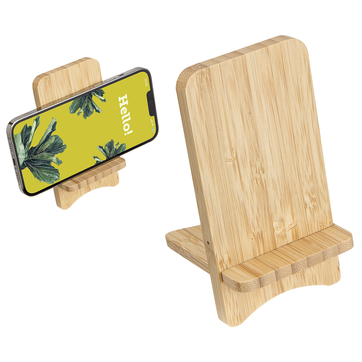 Bamboo Wireless Charger Portable Phone Stand 11