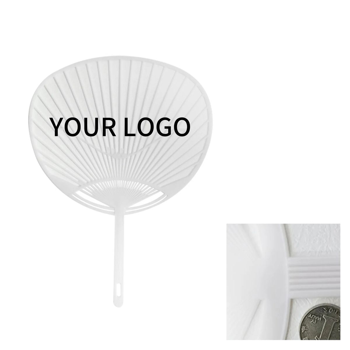 7x11 Inch Hand Fan with Sturdy Plastic Frame 2