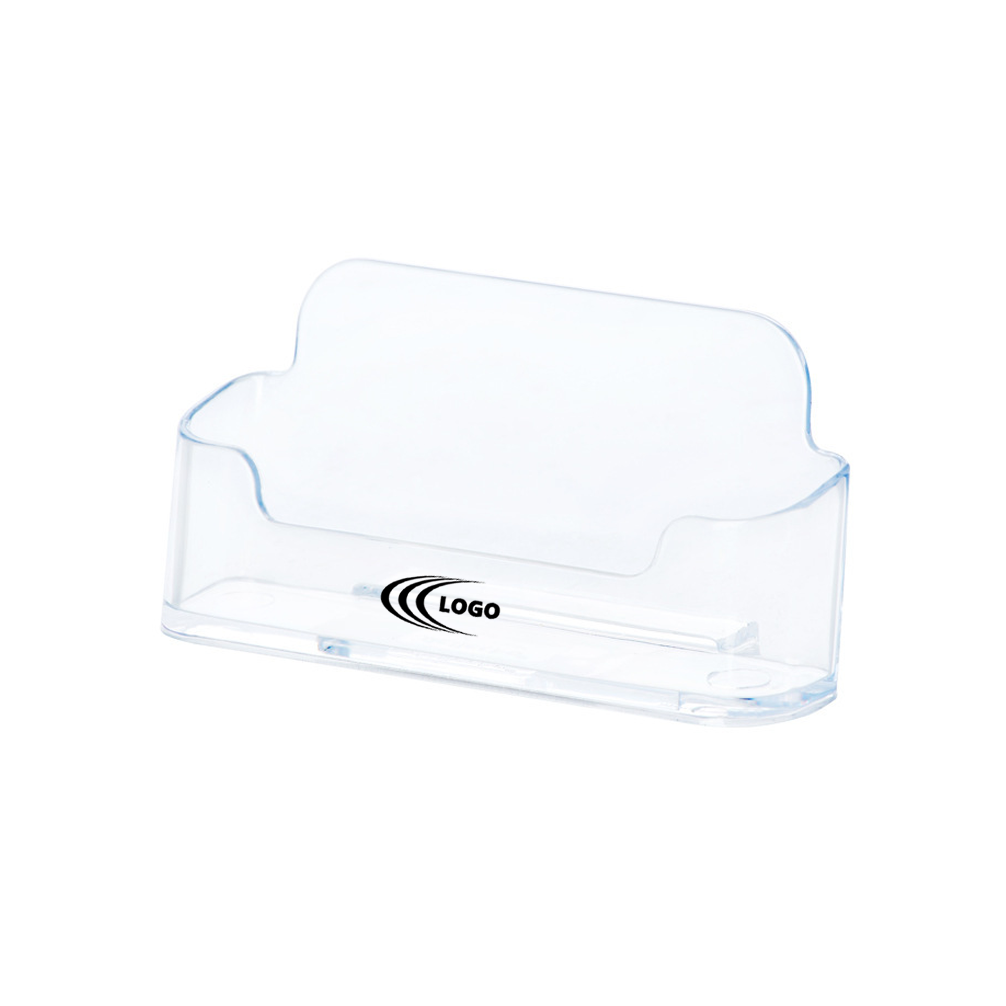 Clear Acrylic Business Card Holder - Sleek & Professional 2