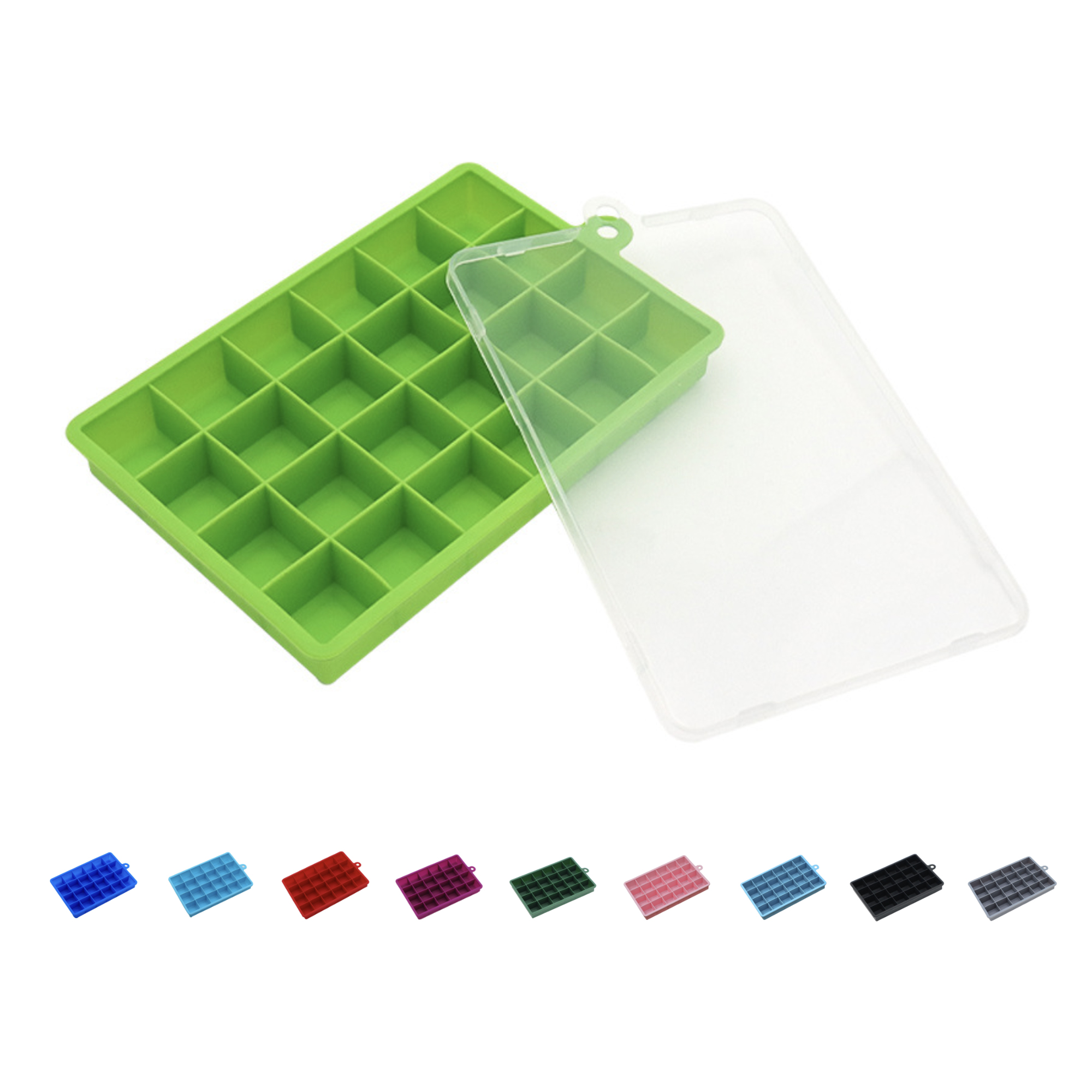 Silicone Ice Cube Molds with Lid 2