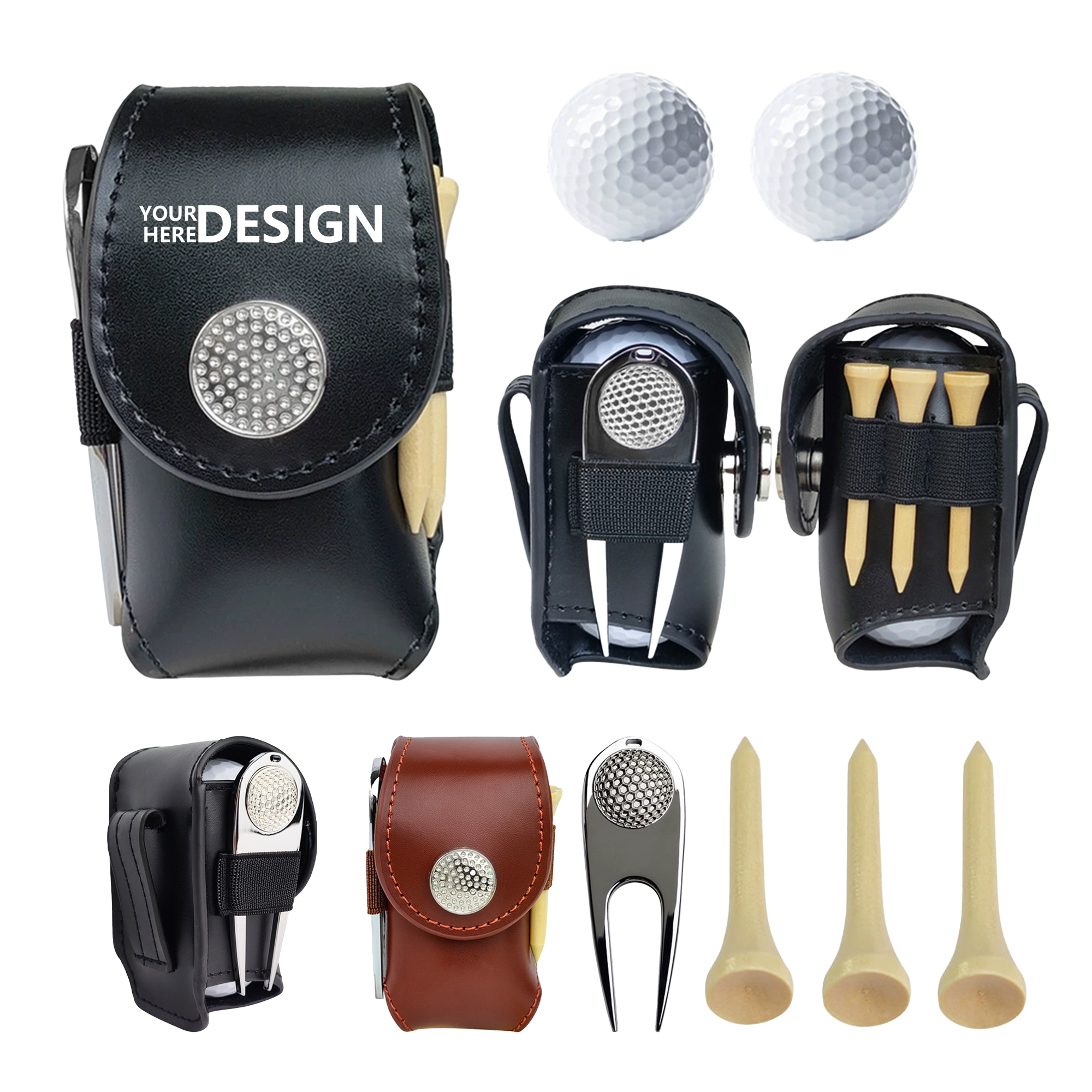 Golf Suede Accessory Pouch 2